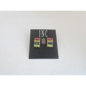INC Multi Colored Gem Stud Earrings